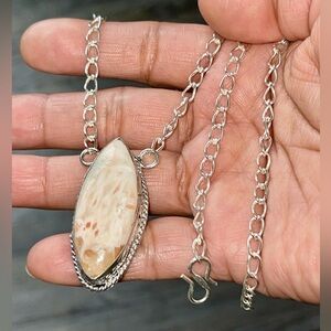Scolecite Pendant Necklace